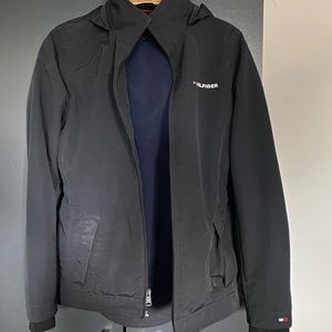 TOMMY HILFIGER logo hooded jacket